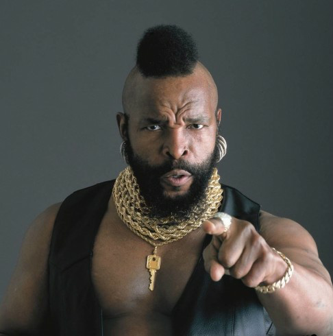 High Quality Mr T pointing Blank Meme Template