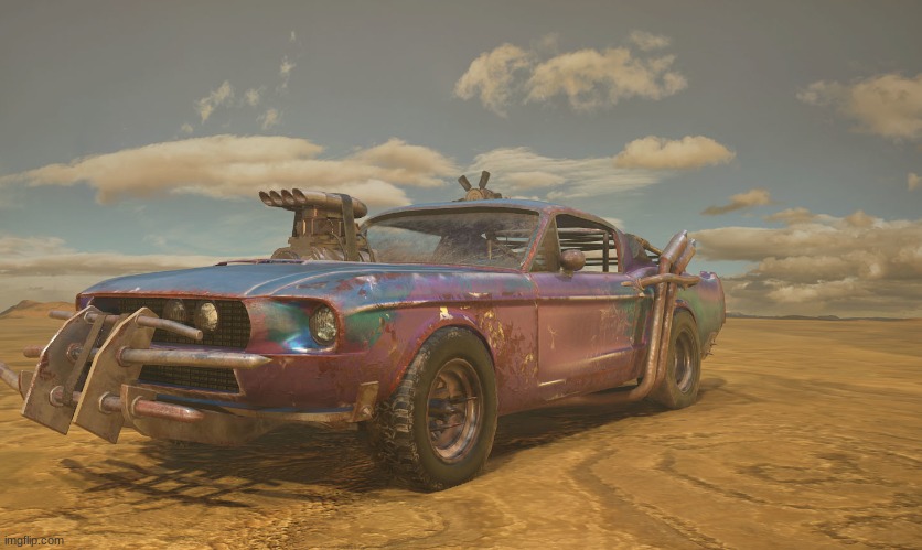 in the desert | image tagged in badass car | made w/ Imgflip meme maker