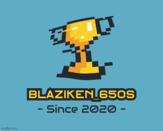 I've made myself a 3D retro logo, link in comments | image tagged in blaziken_650s logo pixels | made w/ Imgflip meme maker
