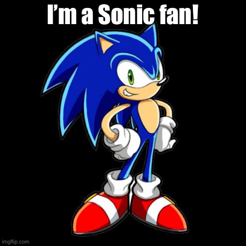 You're Too Slow Sonic Meme | I’m a Sonic fan! | image tagged in memes,you're too slow sonic | made w/ Imgflip meme maker