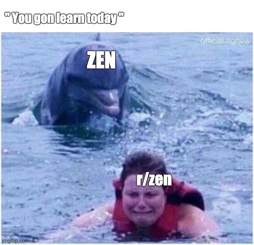 You gon learn today | " You gon learn today "; ZEN; r/zen | image tagged in you gon learn today | made w/ Imgflip meme maker