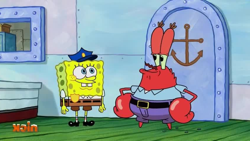 High Quality Spongebob As A Cop Blank Meme Template