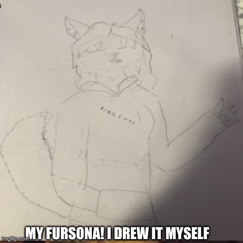 (Note from Bun: I love it!!) | MY FURSONA! I DREW IT MYSELF | made w/ Imgflip meme maker