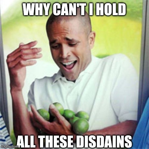 WHY CAN'T I HOLD; ALL THESE DISDAINS | made w/ Imgflip meme maker
