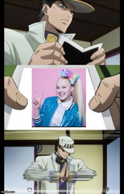 N O | image tagged in jotaro crush | made w/ Imgflip meme maker