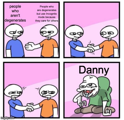 Acquired Taste | people who aren't degenerates; People who are degenerates but use Incognito mode because they care for others; Danny | image tagged in acquired taste | made w/ Imgflip meme maker
