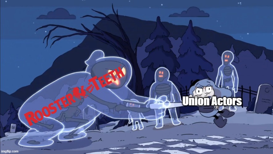 Ghost Vs. Hilda | Union Actors | image tagged in ghost vs hilda | made w/ Imgflip meme maker