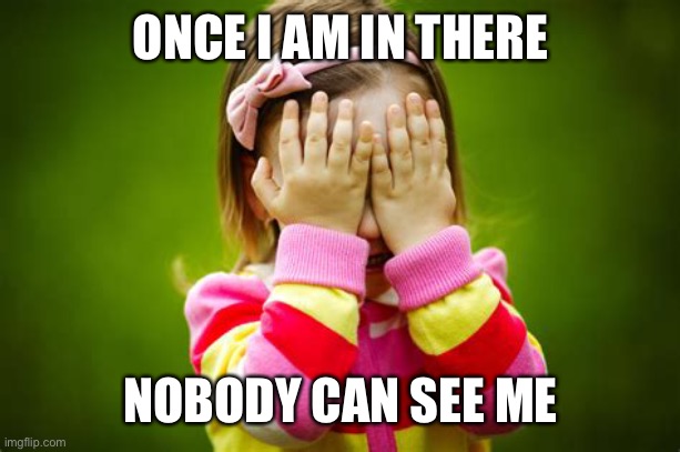 ONCE I AM IN THERE NOBODY CAN SEE ME | made w/ Imgflip meme maker