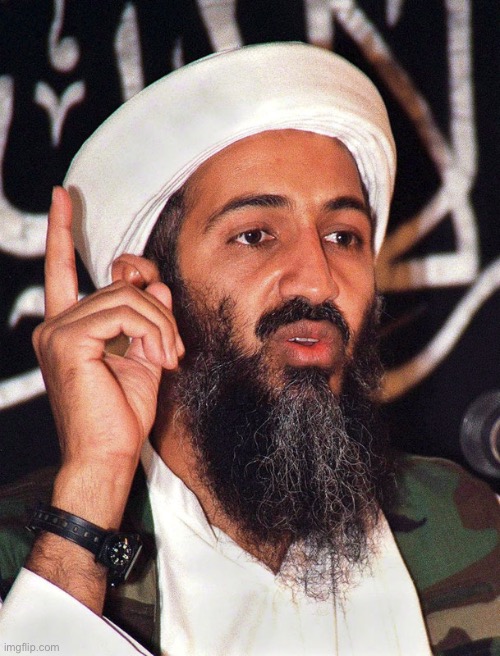 oh look it is osama again | image tagged in i cry myself to sleep lol | made w/ Imgflip meme maker