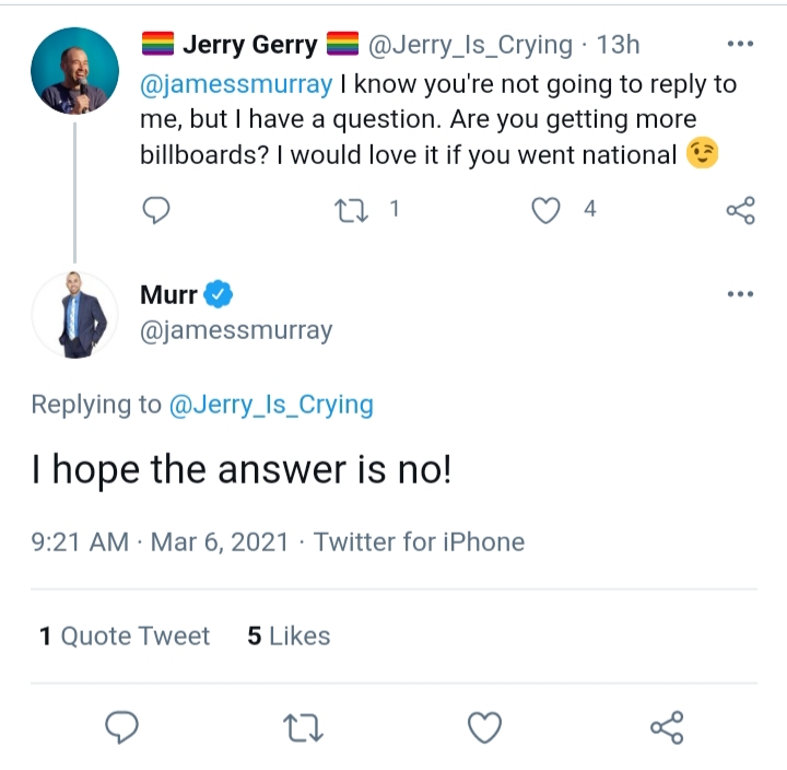 Jerry lovelu murr reply Blank Meme Template