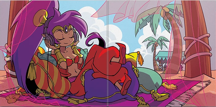 High Quality Shantae Chillin' Blank Meme Template