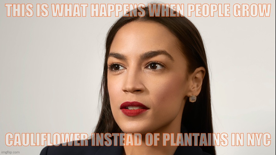 THIS IS WHAT HAPPENS WHEN PEOPLE GROW CAULIFLOWER INSTEAD OF PLANTAINS IN NYC | made w/ Imgflip meme maker