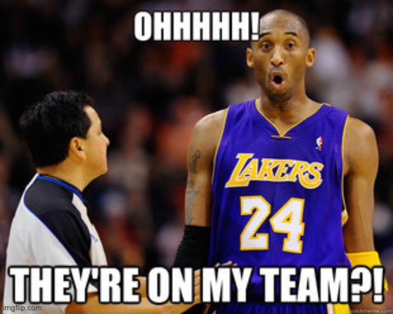 They are? | image tagged in sports,kobe bryant | made w/ Imgflip meme maker