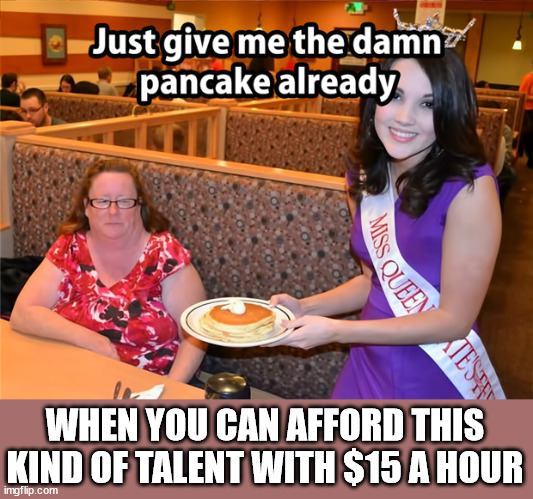 WHEN YOU CAN AFFORD THIS KIND OF TALENT WITH $15 A HOUR | made w/ Imgflip meme maker