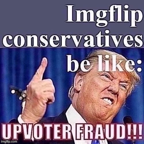 Don’t like the fact that liberal you’re debating with got 1-3 upvotes? Cry upvoter fraud!! | image tagged in voter fraud,meanwhile on imgflip,rigged elections,election fraud,politics,politics lol | made w/ Imgflip meme maker