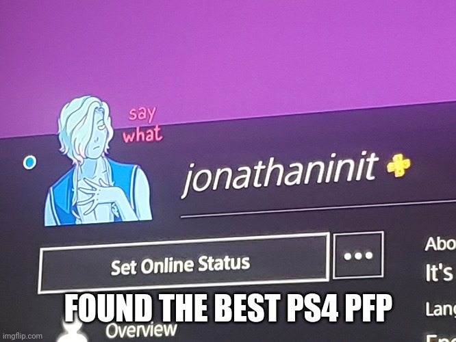 FOUND THE BEST PS4 PFP | made w/ Imgflip meme maker