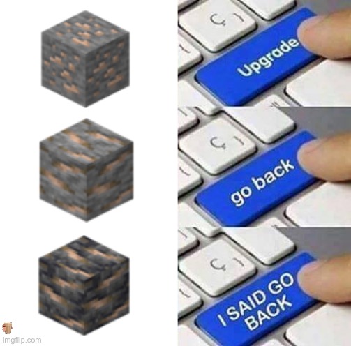 I personally think the new ones looks bad | image tagged in minecraft,memes | made w/ Imgflip meme maker