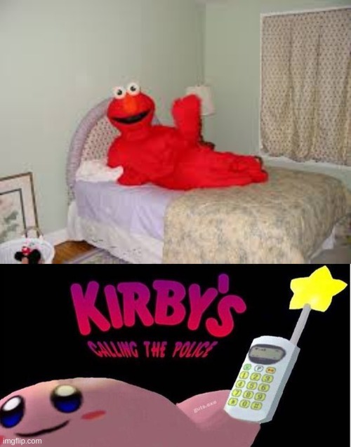 cursed images: #1 | image tagged in kirby's calling the police | made w/ Imgflip meme maker