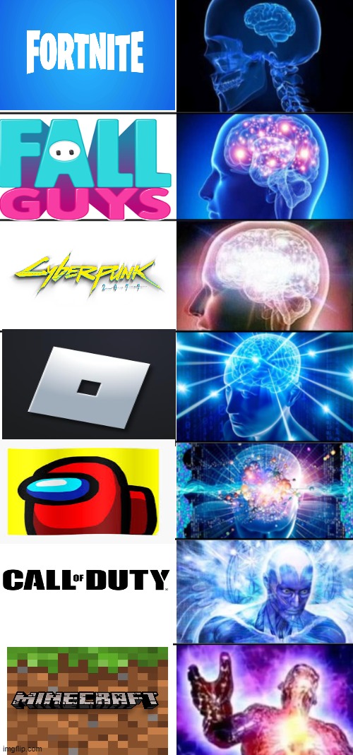 pog | image tagged in 7-tier expanding brain | made w/ Imgflip meme maker