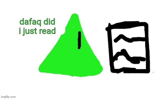 Lime the Triangle dafaq did i just read | image tagged in lime the triangle dafaq did i just read | made w/ Imgflip meme maker