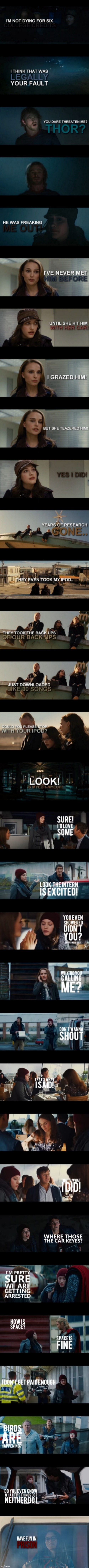 The best of Darcy Lewis in Thor, Thor: The Dark World, and the last one's from WandaVision. | made w/ Imgflip meme maker