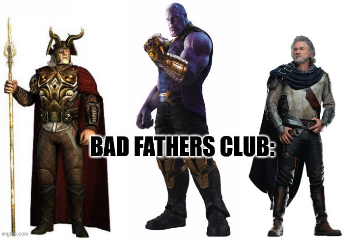 Comment if you know any more bad MCU fathers! | BAD FATHERS CLUB: | image tagged in marvel | made w/ Imgflip meme maker
