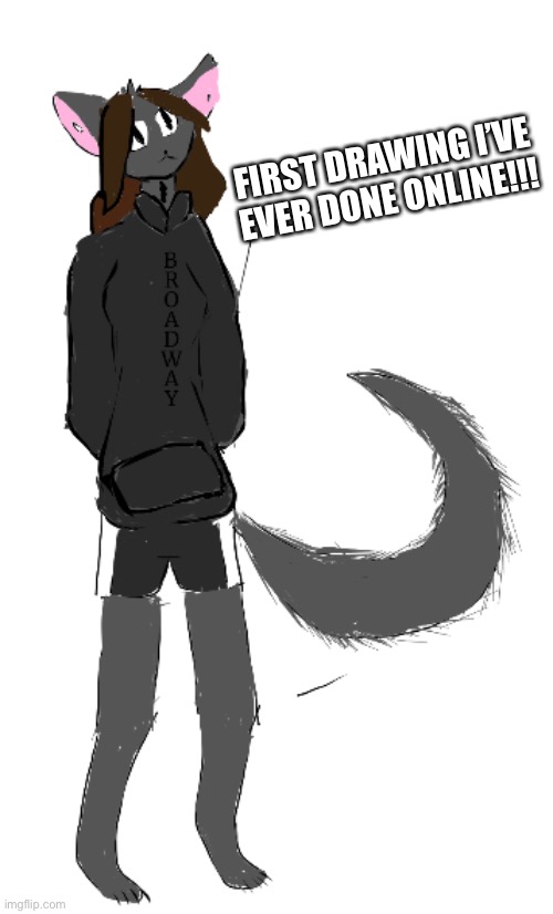 FIRST DRAWING I’VE EVER DONE ONLINE!!! | made w/ Imgflip meme maker