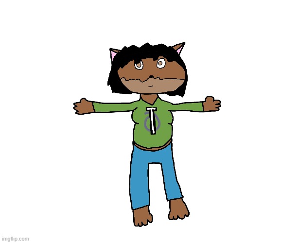 Victoria T-pose | image tagged in victoria t-pose | made w/ Imgflip meme maker