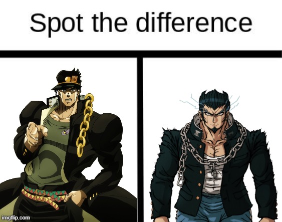 I may not play danganronpa but- | image tagged in spot the difference | made w/ Imgflip meme maker