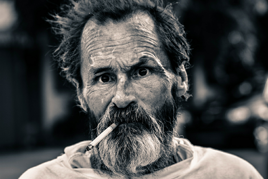 High Quality Homeless man Blank Meme Template