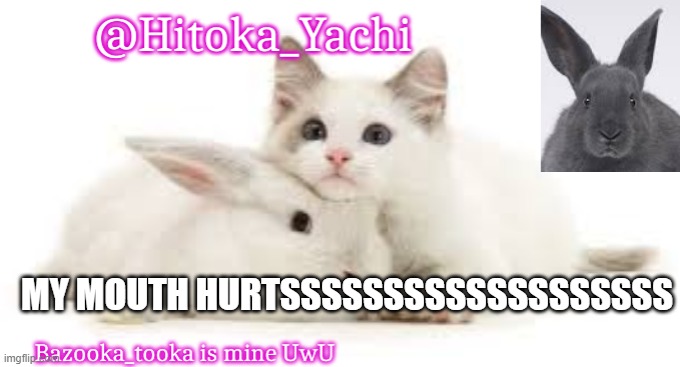 Hitoka_Yachi | MY MOUTH HURTSSSSSSSSSSSSSSSSSSS | image tagged in hitoka_yachi | made w/ Imgflip meme maker