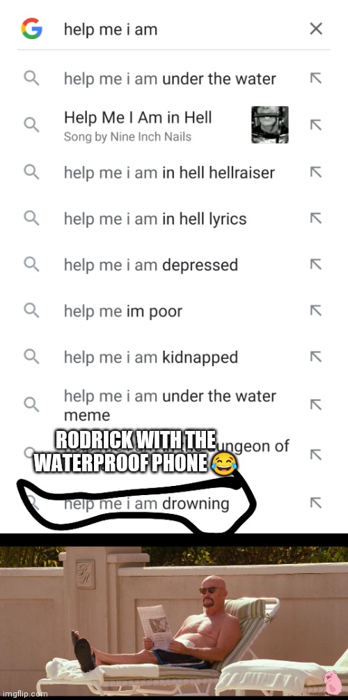 Do u guys get it or does nobody else watch disney of a wimpy kid | RODRICK WITH THE WATERPROOF PHONE 😂 | image tagged in diary of a wimpy kid,help i accidentally,oops | made w/ Imgflip meme maker
