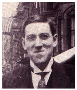 H P Lovecraft smiling Blank Meme Template