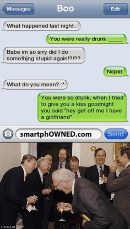 Imagine being this drunk | image tagged in memes,laughing men in suits | made w/ Imgflip meme maker