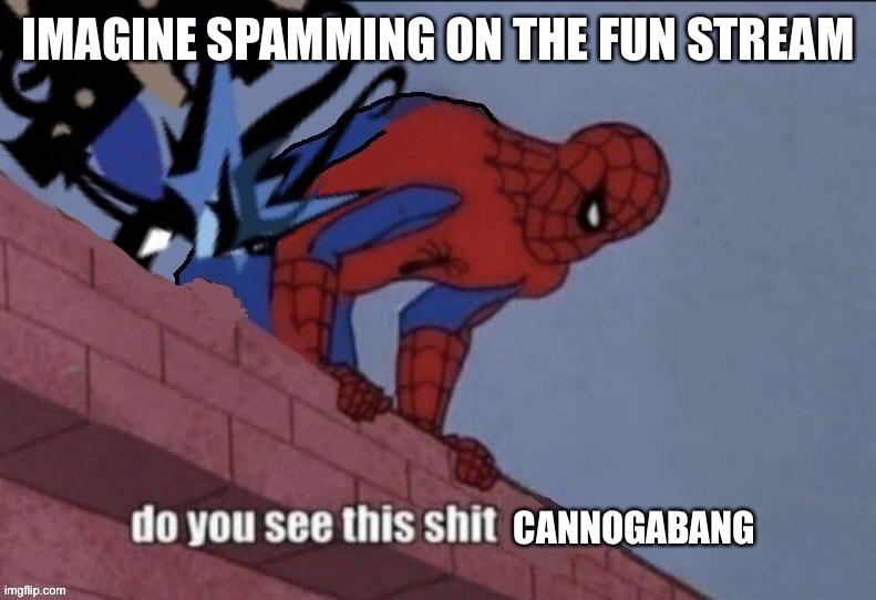 Do you see this shit Cannogabang | IMAGINE SPAMMING ON THE FUN STREAM | image tagged in do you see this shit cannogabang | made w/ Imgflip meme maker