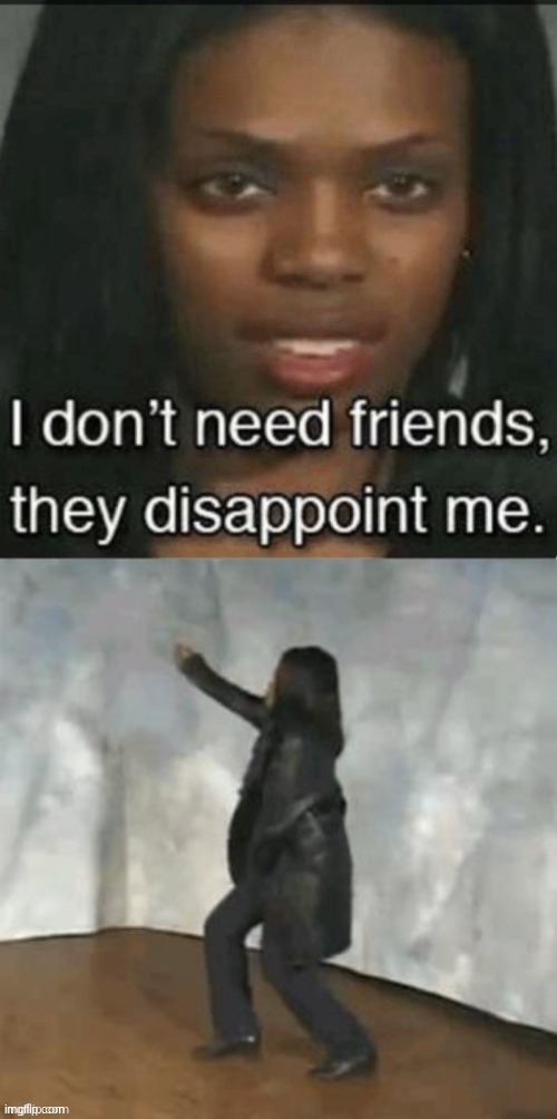 i dont need friends they disappoint me vine | image tagged in i dont need friends they disappoint me vine | made w/ Imgflip meme maker