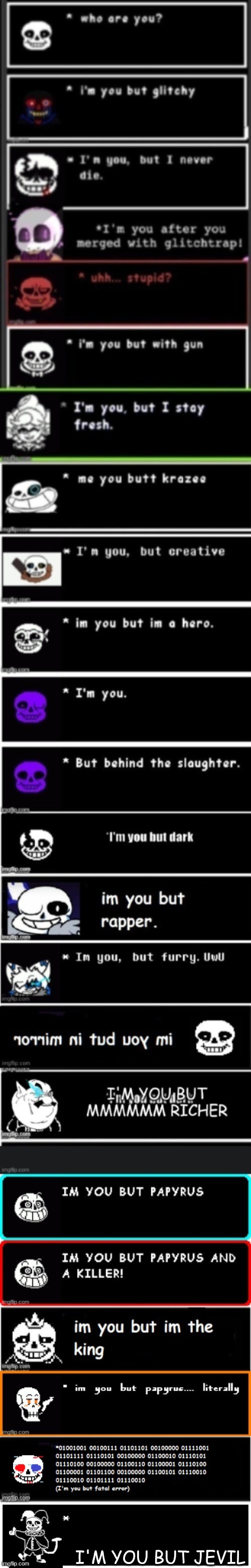 J E A N S or anvil..... | I'M YOU BUT JEVIL | image tagged in undertale text box | made w/ Imgflip meme maker