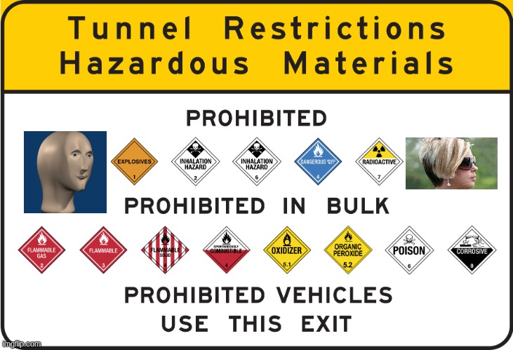 RESTRICTED | image tagged in pennsylvania turnpike restricted materials | made w/ Imgflip meme maker