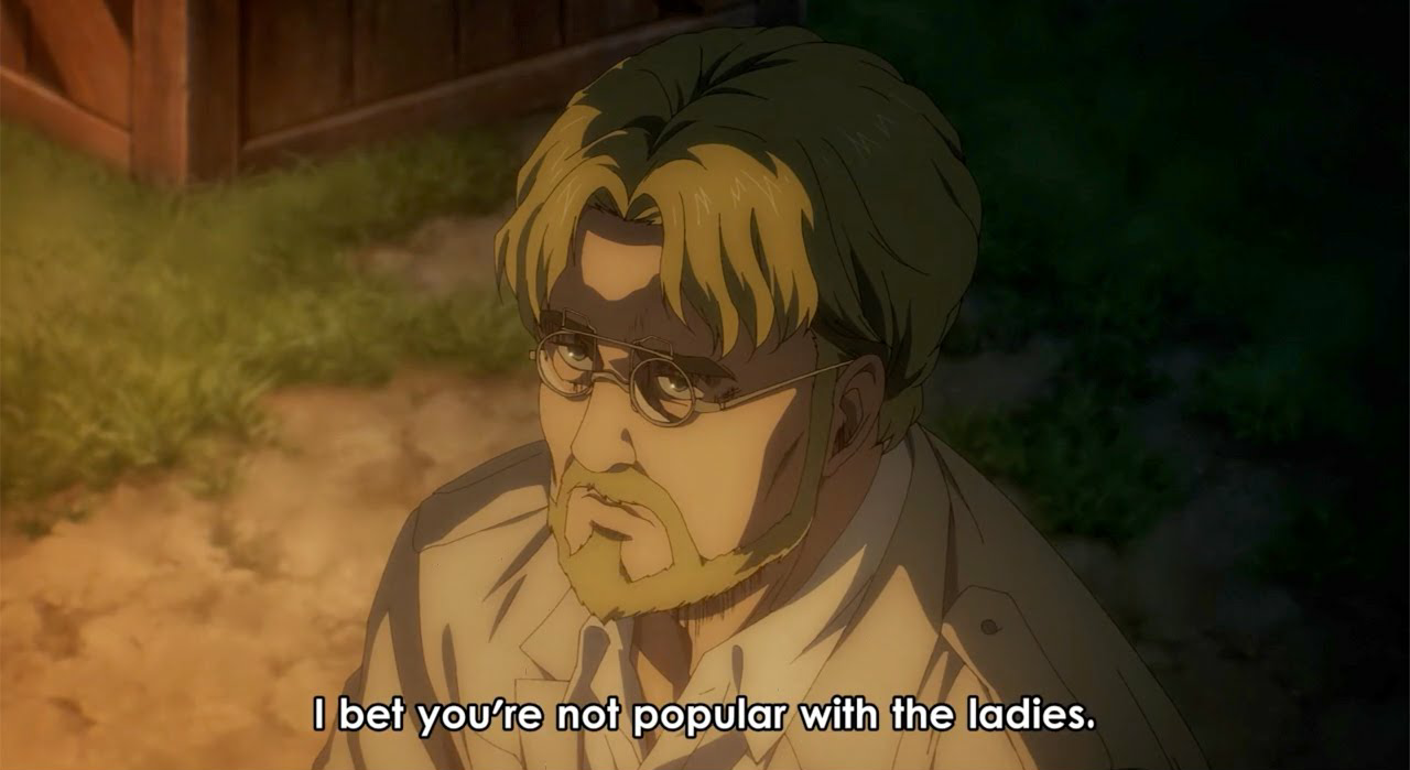 Attack on Titan Zeke I bet you're not popular with the ladies Blank Meme Template