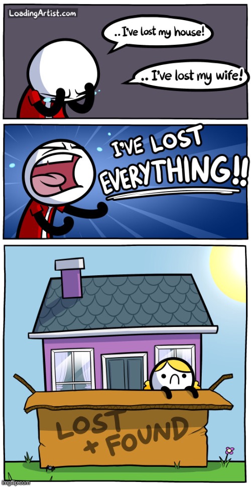 There’s just a random box.....outside a random house...... | image tagged in memes,funny,comics,loading artist,lost and found,oop | made w/ Imgflip meme maker
