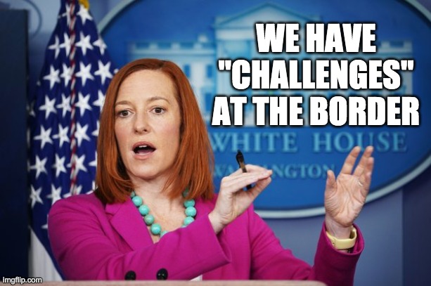 I'll Have to Circle Back | WE HAVE
"CHALLENGES"
AT THE BORDER | image tagged in i'll have to circle back | made w/ Imgflip meme maker