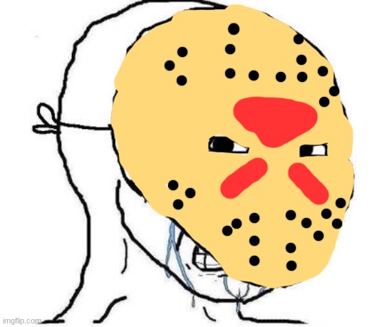 Wojak The Thirteenth | image tagged in jason voorhees,friday the 13th,wojak | made w/ Imgflip meme maker