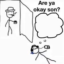 High Quality are ya winning son Blank Meme Template