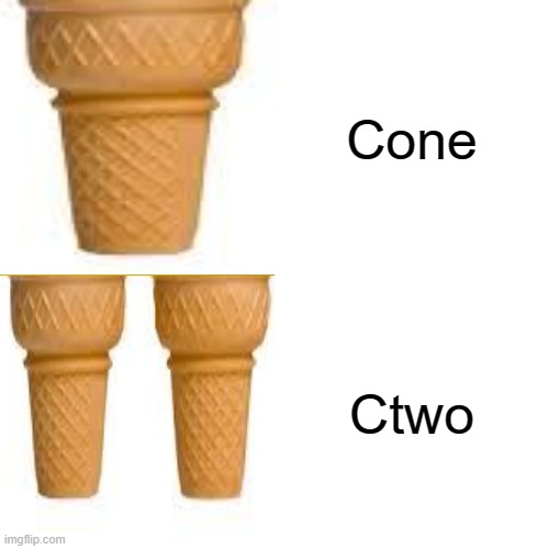 2 | Cone; Ctwo | image tagged in memes | made w/ Imgflip meme maker