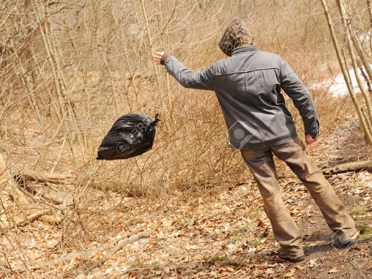 High Quality Man throwing trash Blank Meme Template