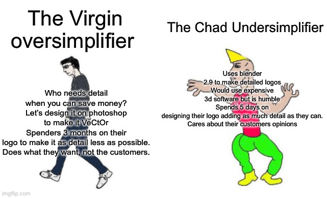 Sillvi on X: memes sillvified virgin vs chad What meme do you