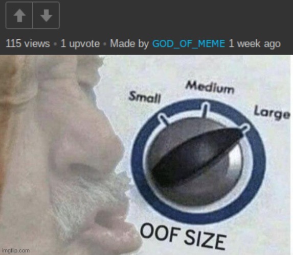 OOF | image tagged in oof size large | made w/ Imgflip meme maker