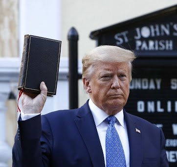 trump bible square Blank Meme Template