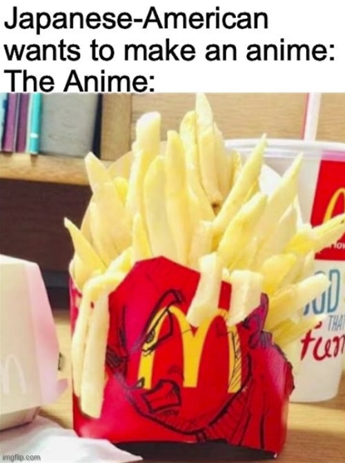 It's over 9,000!! wait, I meant $9.00, my bad | image tagged in goku,french fries,mcdonalds,anime | made w/ Imgflip meme maker