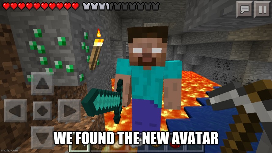 Herobrine | WE FOUND THE NEW AVATAR | image tagged in herobrine | made w/ Imgflip meme maker